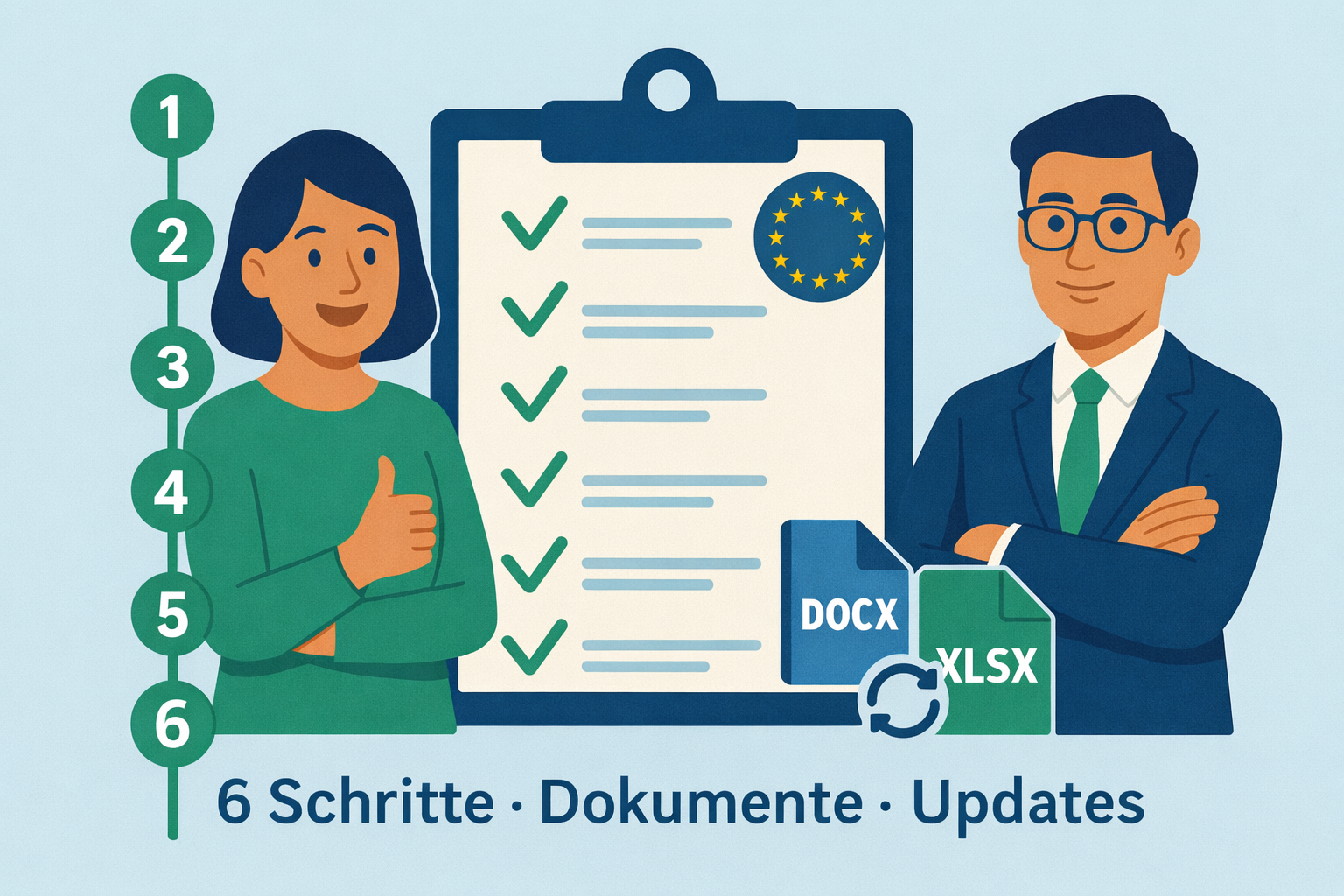 Illustration: strukturierte Dokumente und Nachweise